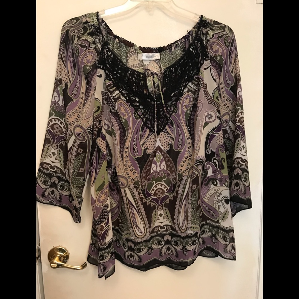 Sheer blouse by Dress Barn